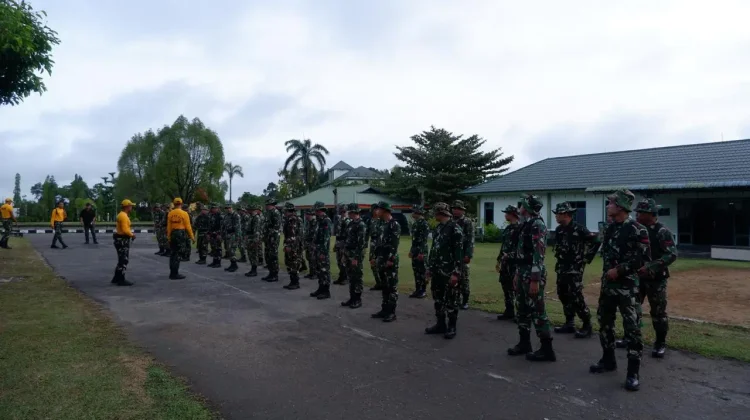 Korem 121/Abw Menggelar Penilaian Siap Jasmani Militer -PSJM